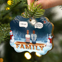 Family Memorial We Miss You - Christmas Gift For Family - Personalized Custom Wooden Ornament
