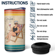 The Legend Has Retired Not My Problem Anymore Vintage - Retirement Gift - Personalized Custom 4 In 1 Can Cooler Tumbler
