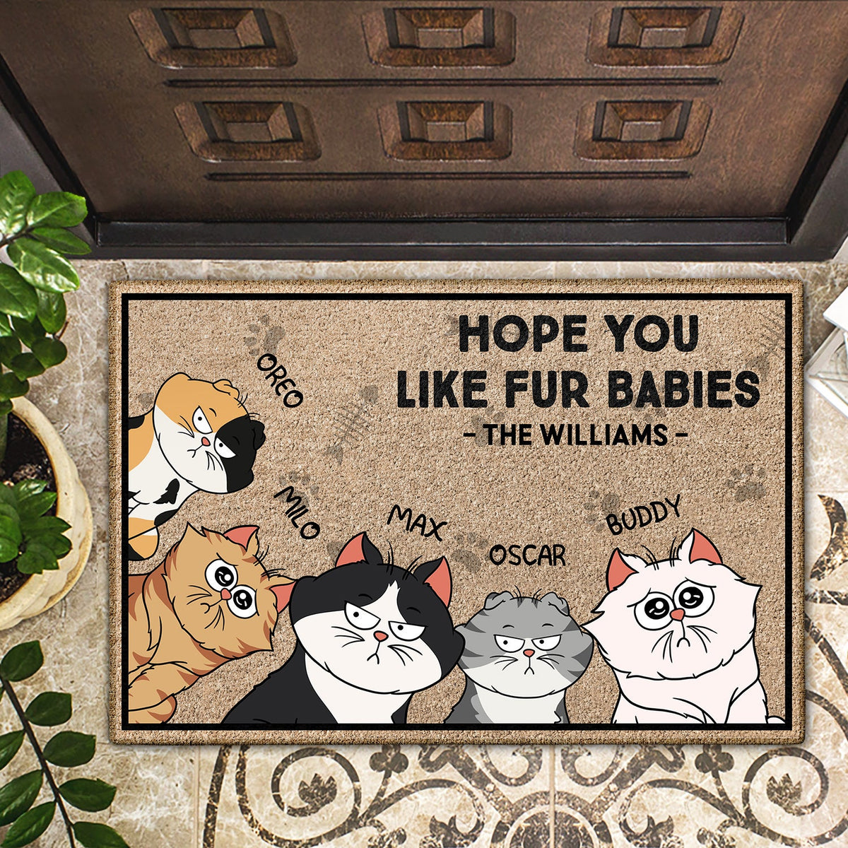 Hope You Like Cats - Birthday, Loving, Funny, Home Decor Gift For Cat Lovers - Personalized Doormat
