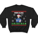 Flat Art Combo Dark - Christmas, Funny Gift For Family, Couple, Dad, Mom, Grandpa, Grandma - Personalized Sweatshirt