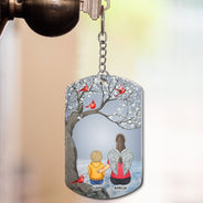 I'll Carry You - Memorial Gift For Family, Siblings, Friends - Personalized Aluminum Keychain