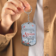 I'll Carry You - Memorial Gift For Family, Siblings, Friends - Personalized Aluminum Keychain