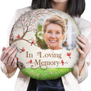 Custom Photo I'm Always With You - Memorial Gift For Family, Friends - Personalized Round Pillow