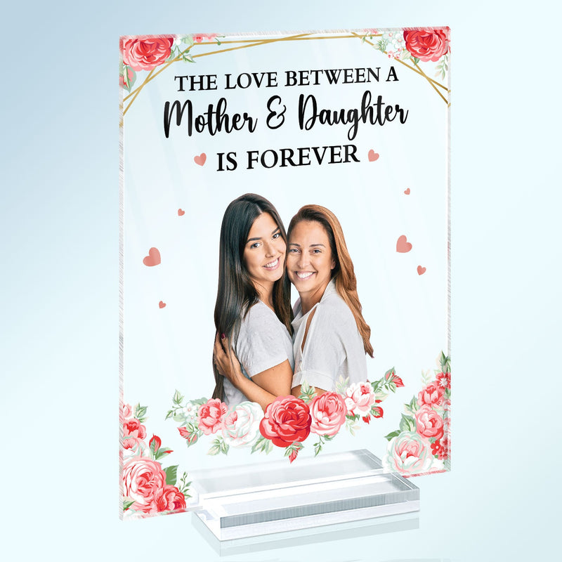 Custom Photo Mother And Children Forever Link - Loving Gift For Mom, Grandma, Nana - Personalized Vertical Rectangle Acrylic Plaque