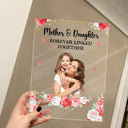 Custom Photo Mother And Children Forever Link - Loving Gift For Mom, Grandma, Nana - Personalized Vertical Rectangle Acrylic Plaque