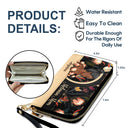 Black Mom - Gift For Mother, Mama, Mommy - Personalized Leather Long Wallet