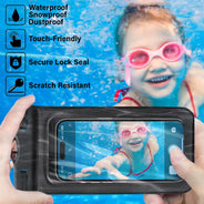 Oh Hey Vacay Turban Woman Summer Beach - Personalized Waterproof Phone Pouch