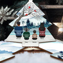 Greatest Gift Our Parents Gave Us Sibling - Christmas Gift For Family - Personalized Wooden Card With Pop Out Ornament