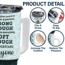 Nurse A Person Strong Enough To Tolerate Everything - Gift For Nurses - Personalized 40oz Tumbler With Straw
