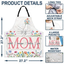 Hand In Hand Wild Flowers - Birthday, Loving Gift For Mom, Nana - Personalized Apron