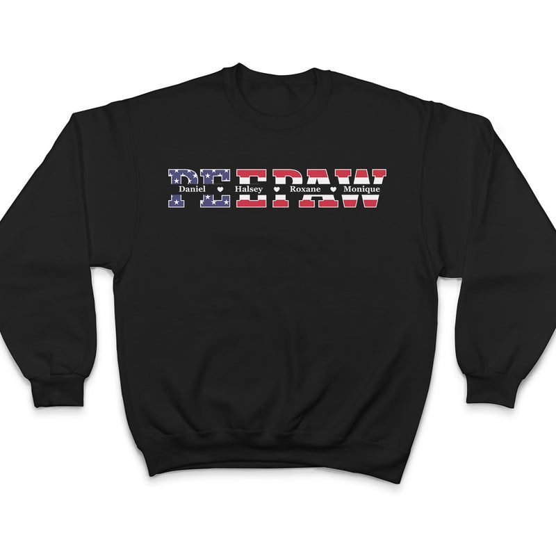 Dad, Papa, Daddy Stars And Stripes - Gift For Father, Grandpa - Personalized T Shirt