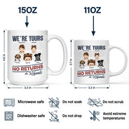 No Returns Or Refunds Chibi Grandkids Dog Cat - Personalized Mug