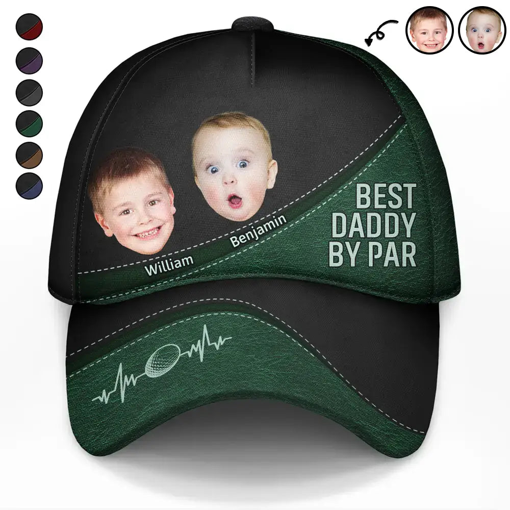 Custom Photo Best Daddy By Par - Personalized Classic Cap