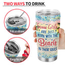 Just A Girl Who Loves Beaches - Gift For Women - Personalized Custom Tumbler