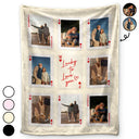 Gift For Couples,Old Couples,Gift For Husband,Gift For Wife,Gift For Boyfriend,Gift For Girlfriend,Love,Custom Photo - Custom Photo Playing Card Couple Lucky In Love - Personalized Fleece Blanket, Sherpa Blanket