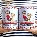 Gift For Couples,Old Couples,Gift For Husband,Gift For Wife,Gift For Boyfriend,Gift For Girlfriend,Love - My Favorite Thing To Do Is You Romantic Couple - Personalized White Edge-to-Edge Mug