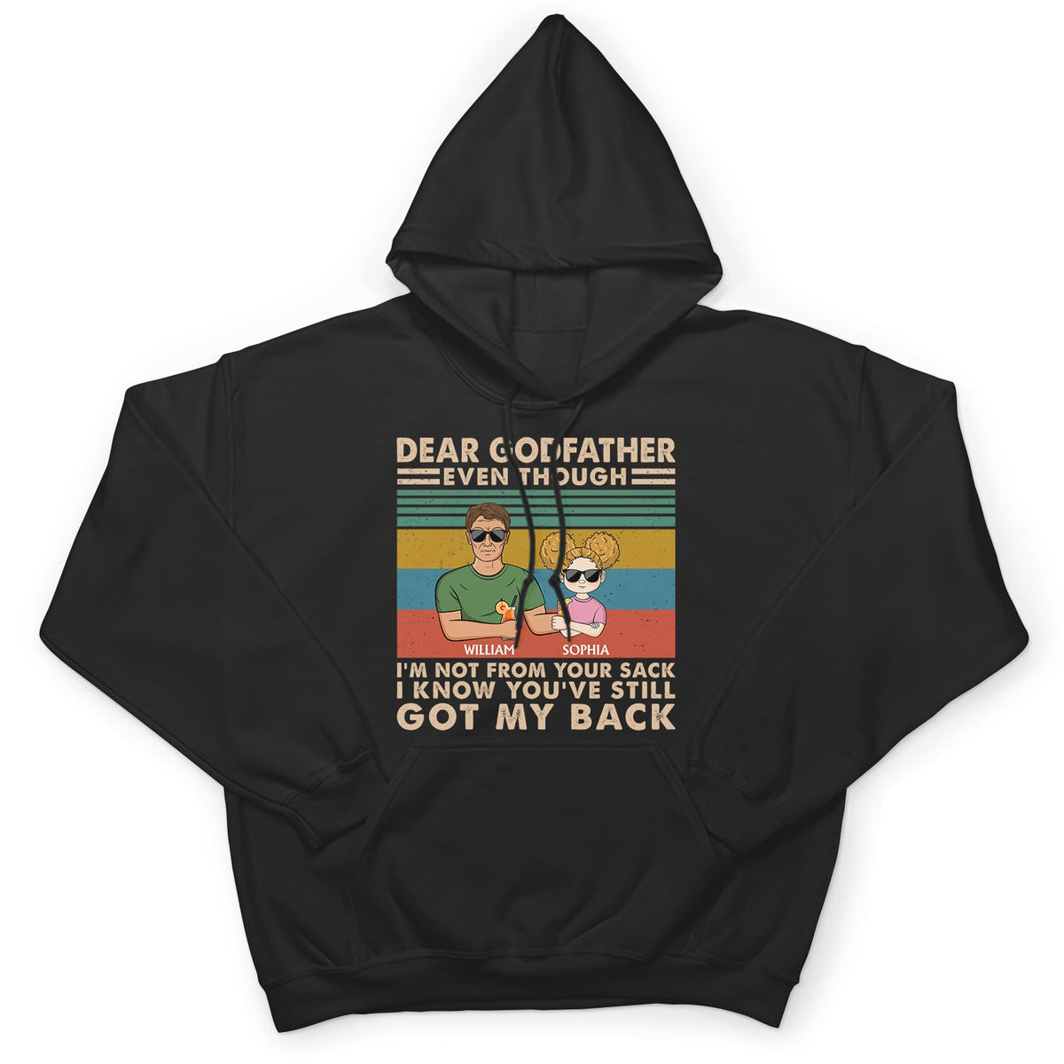 Even Though I'm Not From Your Sack - Birthday, Loving Gift For Stepdad, Stepfather, Bonus Dad, Insta-dad - Personalized Custom T Shirt