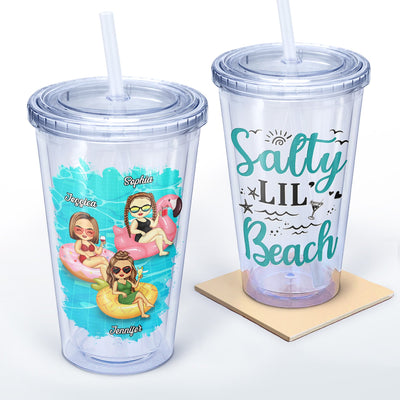 Acrylic Insulated Tumbler With Straw