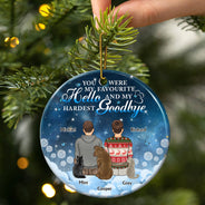 If Love Could Have Saved You - Christmas, Memorial Gift For Dog Lovers, Cat Lovers - Personalized Circle Ceramic Ornament