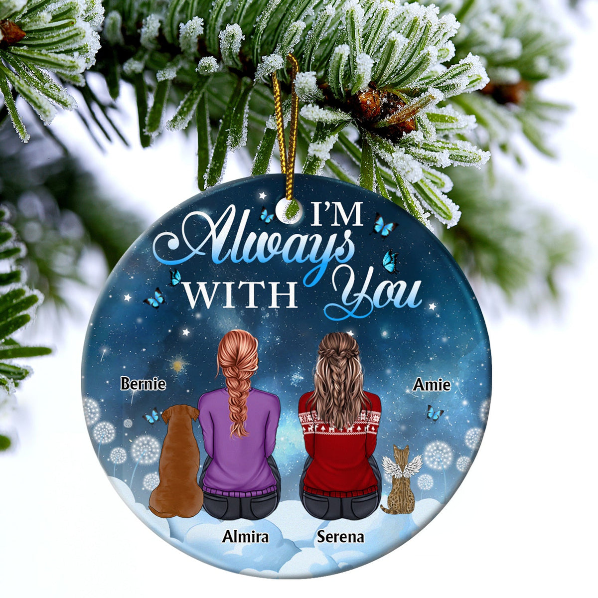 If Love Could Have Saved You - Christmas, Memorial Gift For Dog Lovers, Cat Lovers - Personalized Circle Ceramic Ornament