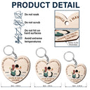Of All The Weird Things - Gift For Couples, Husband, Wife - Personalized Wooden Keychain