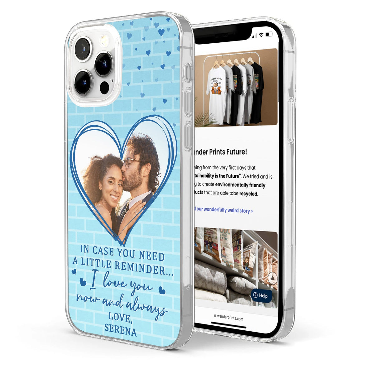 Custom Photo In Case You Need A Little Reminder - Gift For Couples, Husband, Wife - Personalized Clear Phone Case