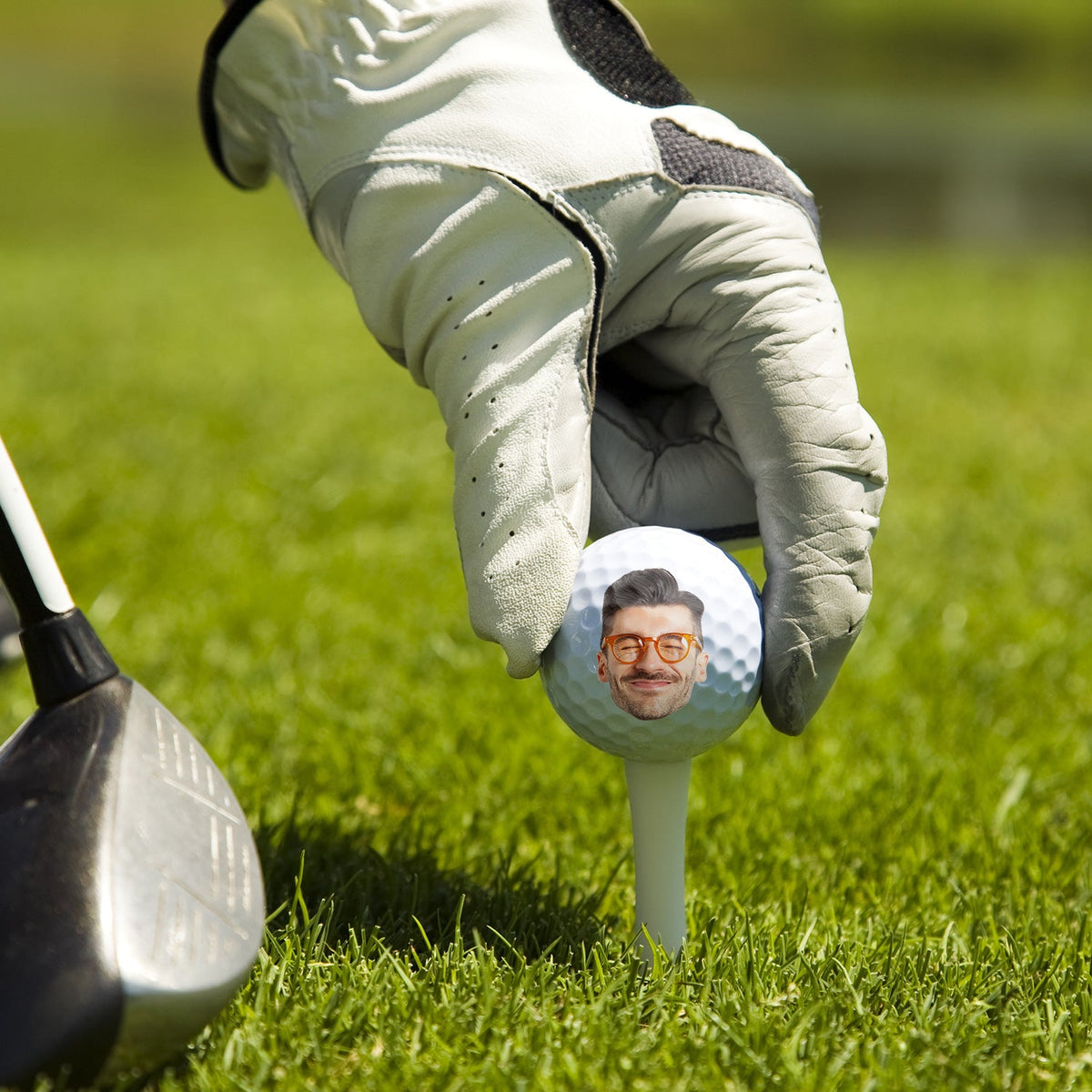 Custom Photo What A Freaking Fantastic Golfer - Funny Gift For Dad, Step Dad, Father-in-law, Grandpa, Uncle - Personalized Golf Ball