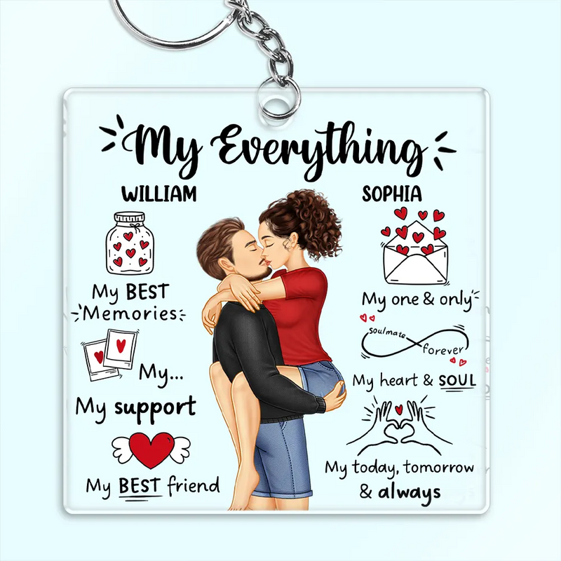 My Everything My Best Friend - Personalized Acrylic Keychain