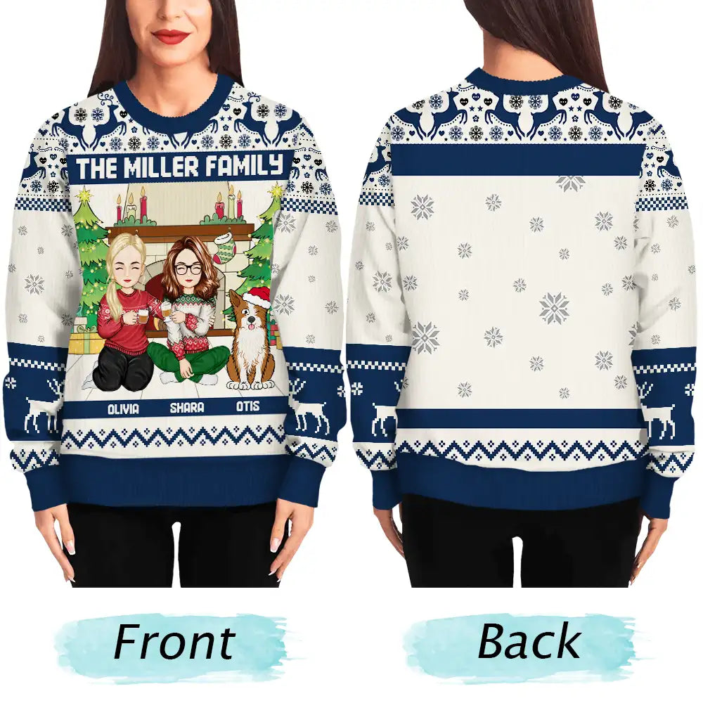 Merry Christmas Family - Personalized Unisex Ugly Sweater