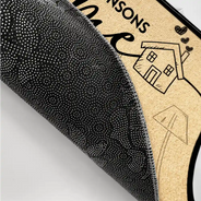 Gift For Couples,Pet Lovers,Dog Lovers,Cat Lovers,Family,Happy - Couple Home With Pet And Kid - Personalized Doormat