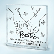 Gift For Bestie,Gift For Sisters,Happy - I May Not Be Able To Solve All Of Your Problems - Personalized Square Shaped Acrylic Plaque