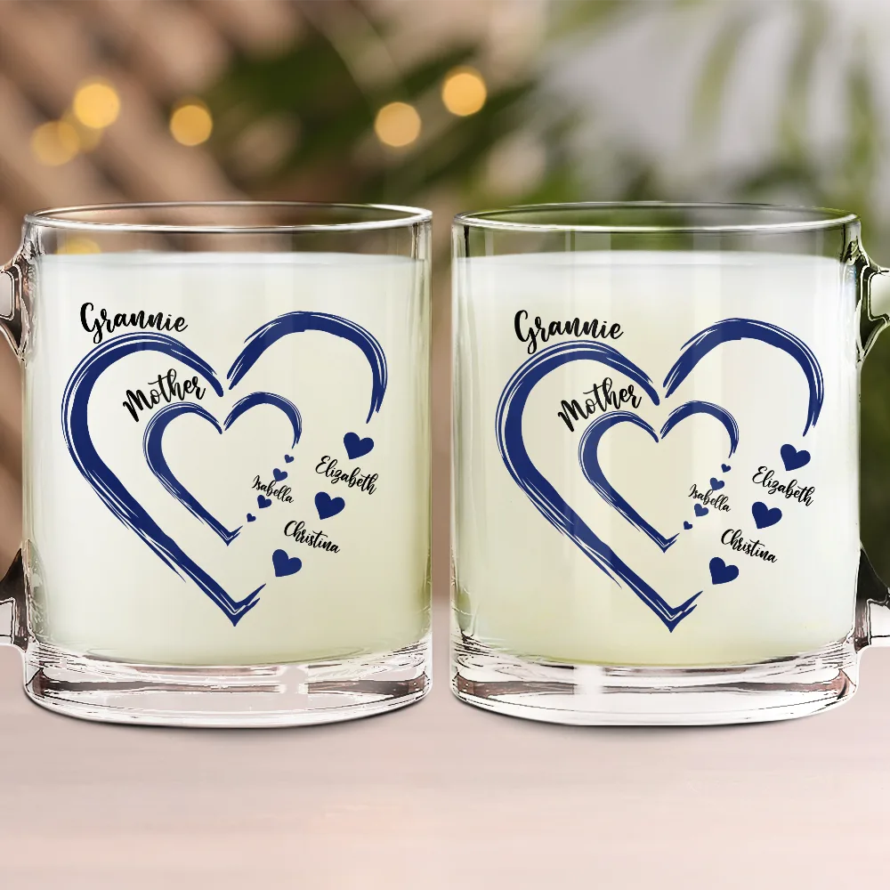 Gift For Grandma, Gift For Mother - Mom's Grandma's Sweethearts - Personalized Glass Mug