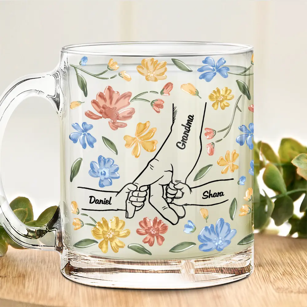 Hand In Hand, I Will Always Protect You - Personalized Glass Mug