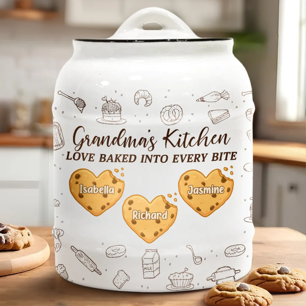 Love Baked Into Every Bite - Personalized Cookie Jar