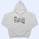 Custom Photo Bold Sketch Best Dad Ever - Personalized T Shirt