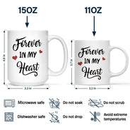 Dog Dad Forever In My Heart - Memorial Gift For Dog Lovers - Personalized Mug
