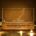Star Map The Start Of Our Us Couple - Personalized Rectangle LED Light