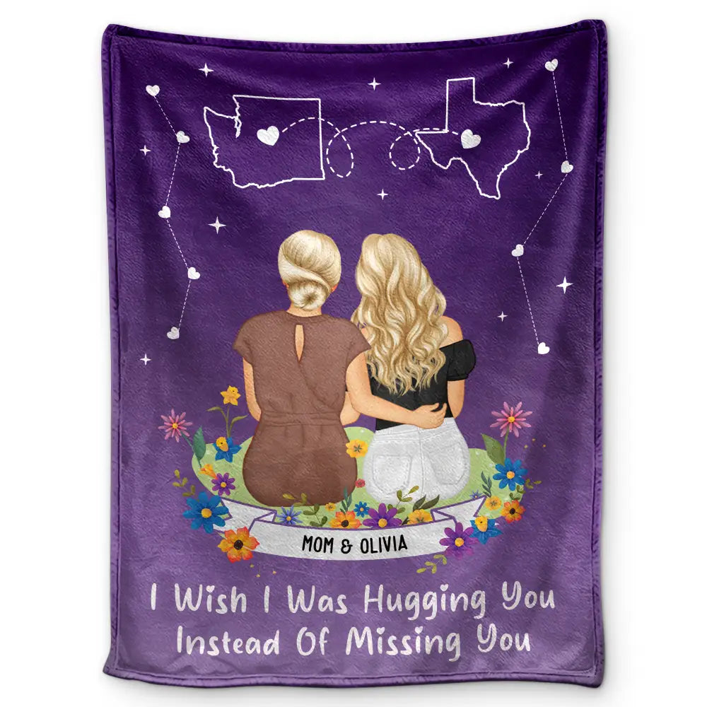 Instead Of Missing You - Personalized Fleece Blanket, Sherpa Blanket