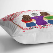 Gift For Mother, Gift For Daughter, Mom, Daughters - The Love Between Mother & Daughters Is Forever - Personalized Pillow
