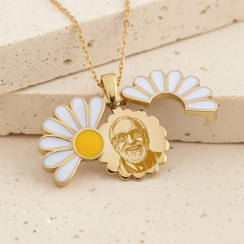 Gift For Wife,Gift For Girlfriend,Gift For Yourself,Gift For Women,Gift For Mother,Gift For Grandma,Gift For Daughter,Memorial,Sad,Dog Mom,Cat Mom,Pet Mom - Custom Photo Pencil Sketch Portrait In Memorial Of Loved One - Personalized Hidden Message Necklace