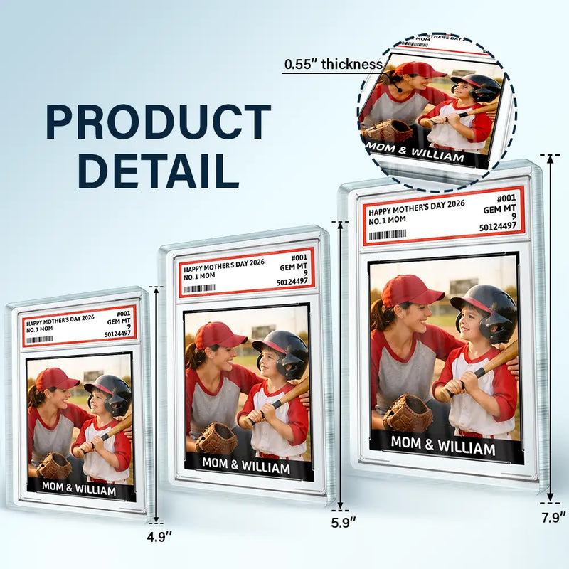 Custom Photo,Baseball,Sport Dad,Sport Mom,Happy - Custom Photo Baseball Gift Family Dream Team - Personalized Custom Shaped Acrylic Plaque