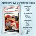 Custom Photo,Baseball,Sport Dad,Sport Mom,Happy - Custom Photo Baseball Gift Family Dream Team - Personalized Custom Shaped Acrylic Plaque