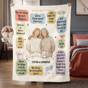 Grateful,Art Design,Gift For Bestie,Christmas,Photo - Faceless Portrait - Custom Photo Faceless Portrait Why You Are My Bestie - Personalized Fleece Blanket, Sherpa Blanket