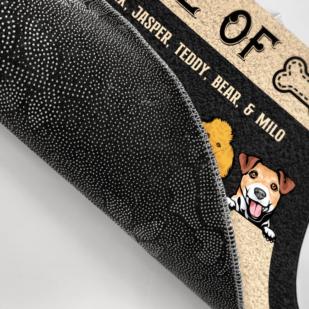 House Of Dogs - Gift For Dog Owners - Personalized Custom Doormat