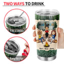Camping Bestie Warning The Girls Are Drinking Again - Personalized Custom Tumbler