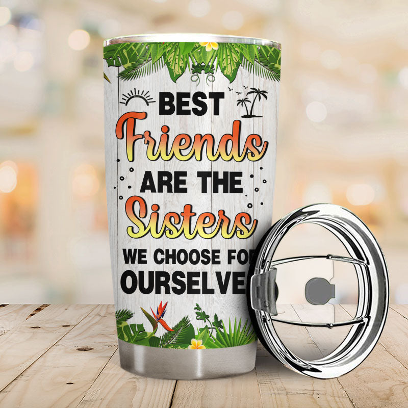 Bestie Flamingo Float Hangovers Are Temporary - Personalized Custom Tumbler