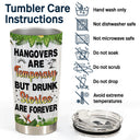 Bestie Flamingo Float Hangovers Are Temporary - Personalized Custom Tumbler