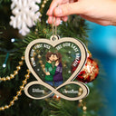 Christmas Couple From Our First Kiss - Gift For Couple - Personalized 2-Layered Mix Ornament
