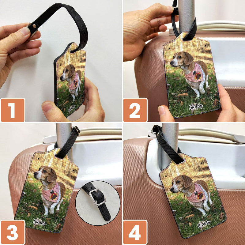 Custom Photo, Photo Tag - Gift For Traveling Lovers - Personalized Luggage Tag