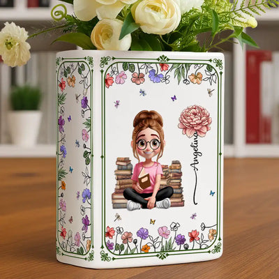 Ceramic Book Vase
